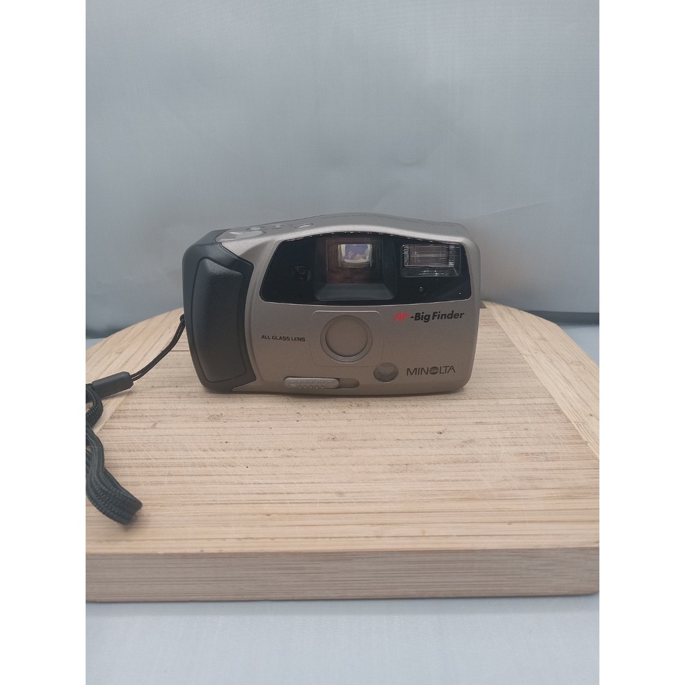 Minolta AF50 Big Finder 35mm Point & Shoot Camera‎ Sticker Faded On Back